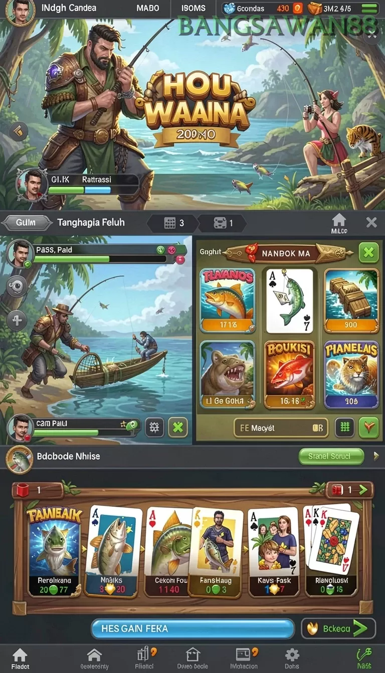 Cuplikan layar A200M — menu navigasi
