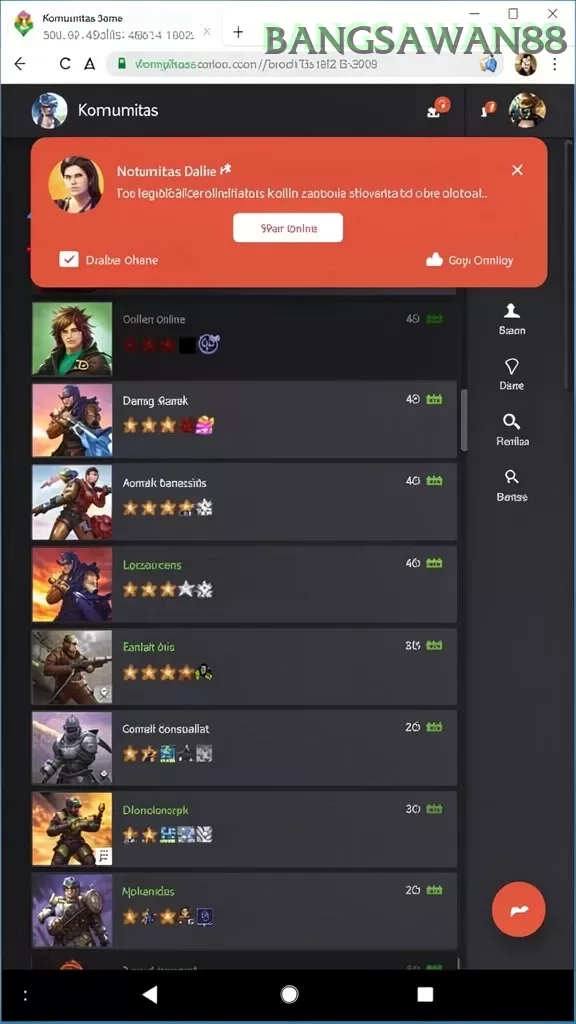 Cuplikan layar GEBYAR4D — menu navigasi